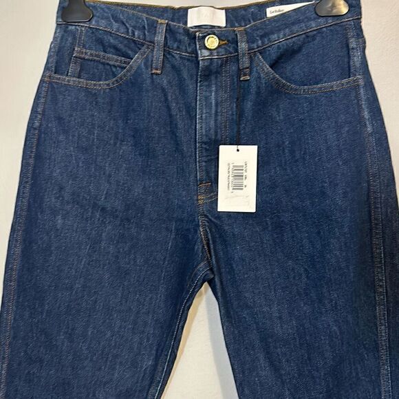 FRAME Le Italien true straight Jean dark denim size 29 - Picture 2 of 11